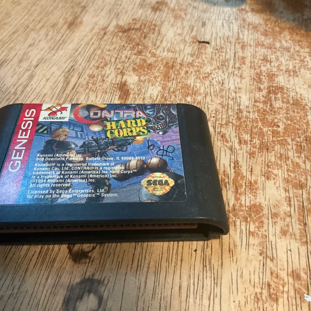 Contra Hard Corps Sega Genesis 1994 Konami T-95106 Cartridge Only Tested
